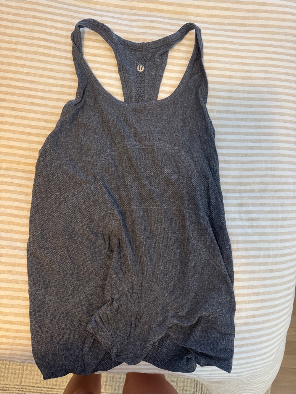 lululemon athletica Dark Gray Racerback Performance Tank